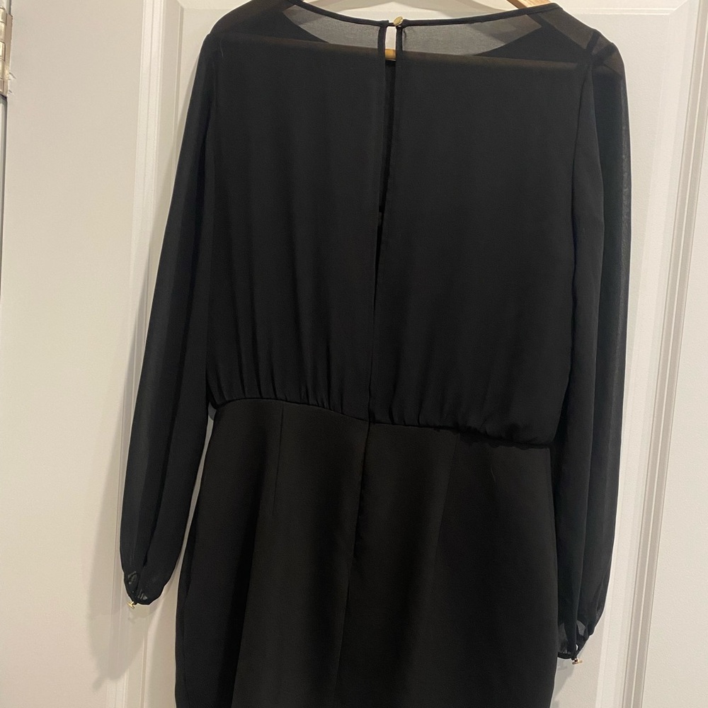 Banana Republic Black Long Sleeve Dress